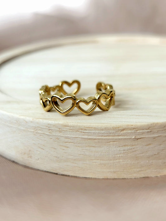 HEART BAND RING